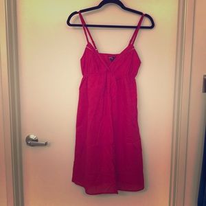 Pink spaghetti strap dress
